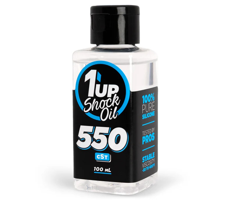 1up Racing Pure Silicone Shock Oil - 550cSt / 43.75wt - 100mL