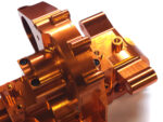 Orange Billet Machined Rear Bulkhead for Traxxas 1/10 Maxx 4S (new, damaged) - Image 3
