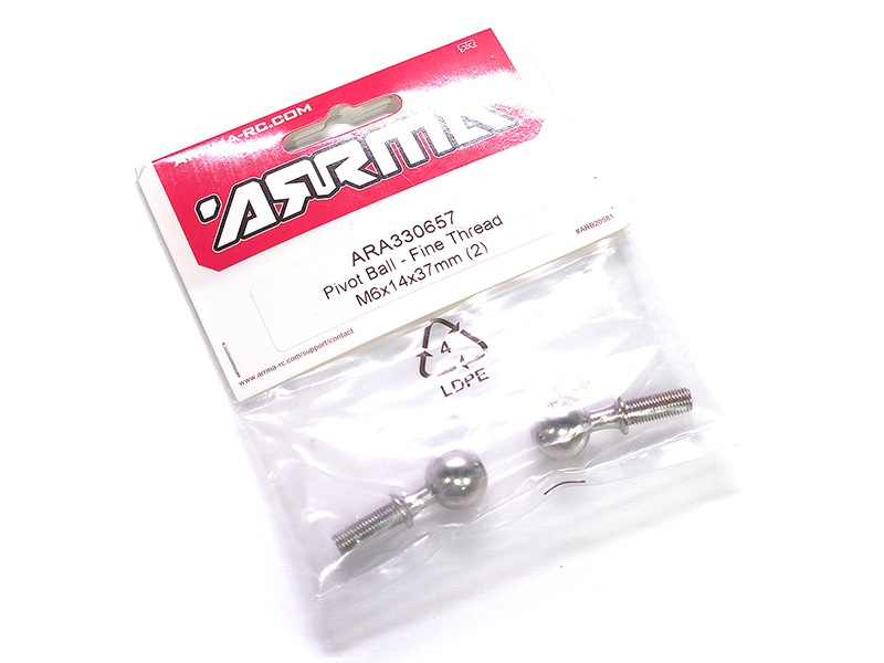 Arrma Pivot Ball Fine Thread M6x14x37mm (2) 330657