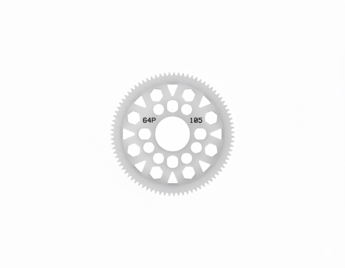 3Racing 64 Pitch Plastic Spur Gear 105T Ver.2