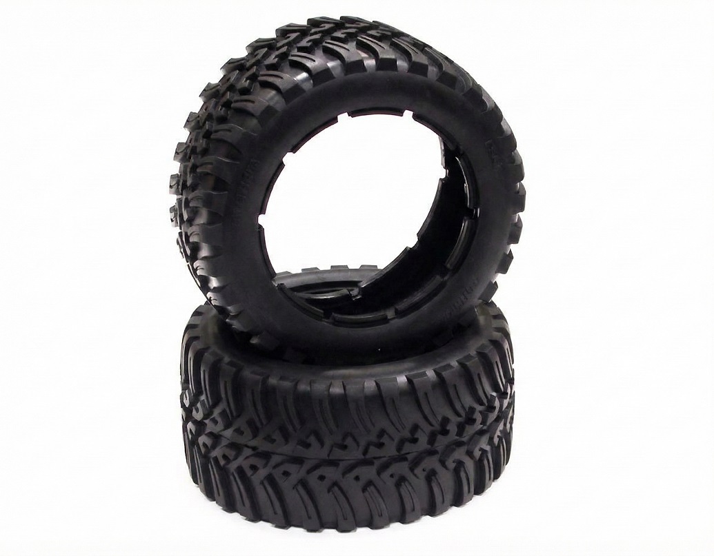 BAJ075 Rear Tire Set (2) for HPI Baja 5B, 5T & 5B2.0 - Image 1