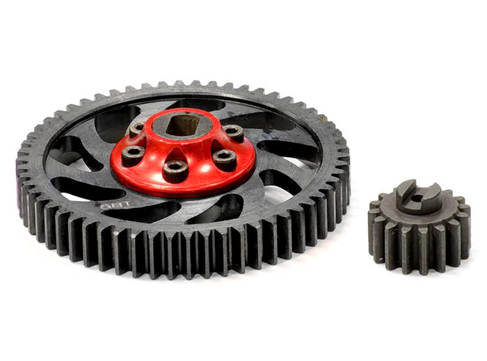 BAJ229RED Billet Machined Type II Gear Set 16T+58T for HPI Baja 5B, 5T, 5B2.0 & 5SC - Image 1