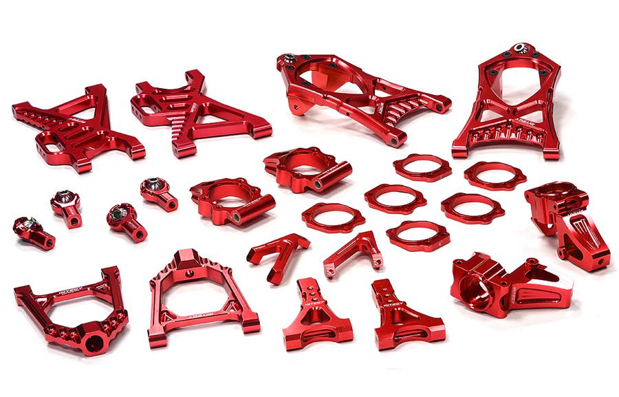 BAJ305RED Billet Machined Alloy Suspension Kit for HPI Baja 5B, 5T, 5B2.0 & 5SC - Image 1