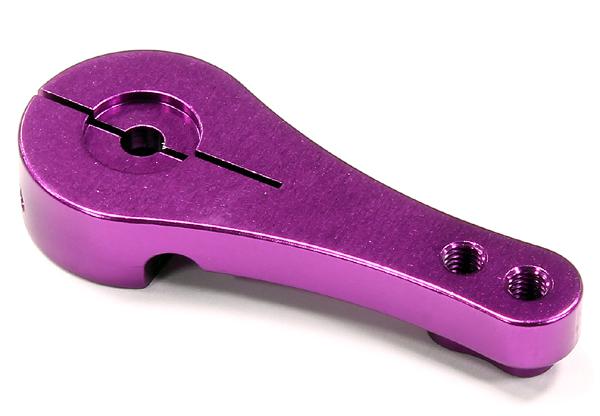 BAJ344PURPLE Billet Machined Steering Servo Horn 17T for HPI Baja 5B, 5T, 5SC r=26.5 & 31.5mm - Image 1