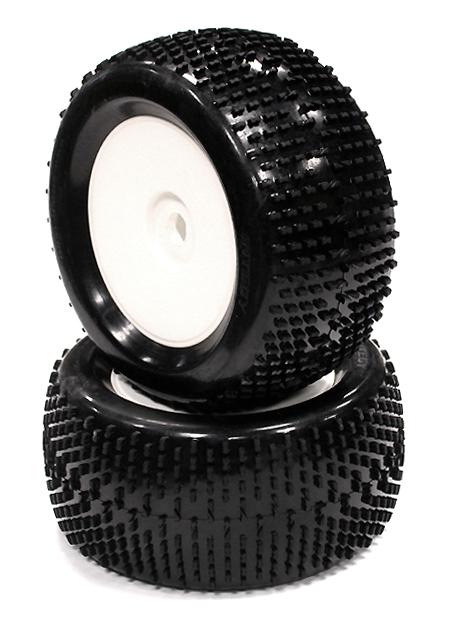 Monster & 1/8 Truggy 3.2 Dish Wheel + Tire (2) H-Pattern 17mm (O.D.=135mm)