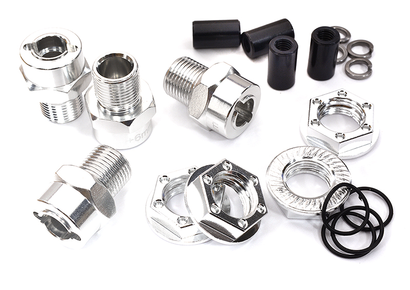 17mm Hex Wheel (4) Hub +6mm Offset for HPI Savage X w/ 6mm Regular Threads