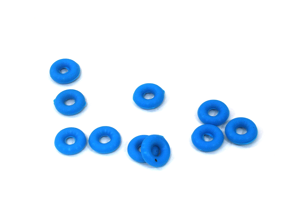 Blue Silicone O-Ring Set - 9x3.5x3mm Size (10 Pack)
