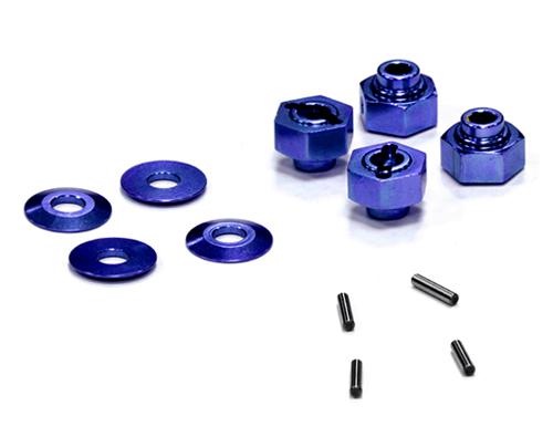 Billet Machined Hex Wheel Hub Set (4) for Axial Wraith 2.2 AXA1090 AX30429