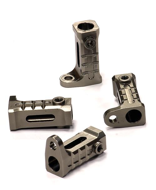 Billet Machined Rock Rail Mounts (4) for Axial SCX-10, Dingo & Honcho AX80041