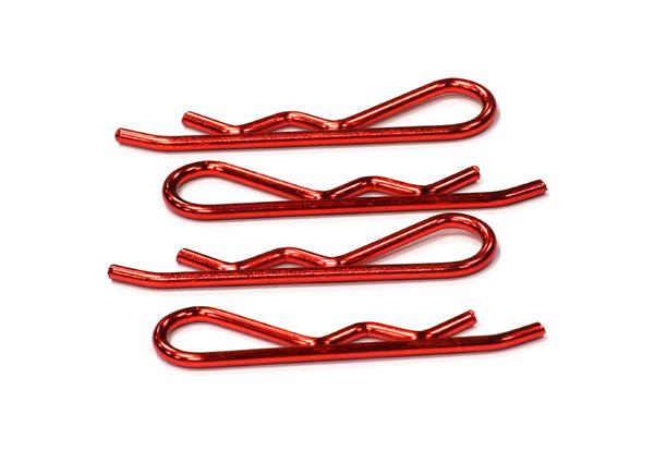 C24677RED Color Body Clips Large (4) for 1/5 & 1/4 Size Vehicles - Image 1