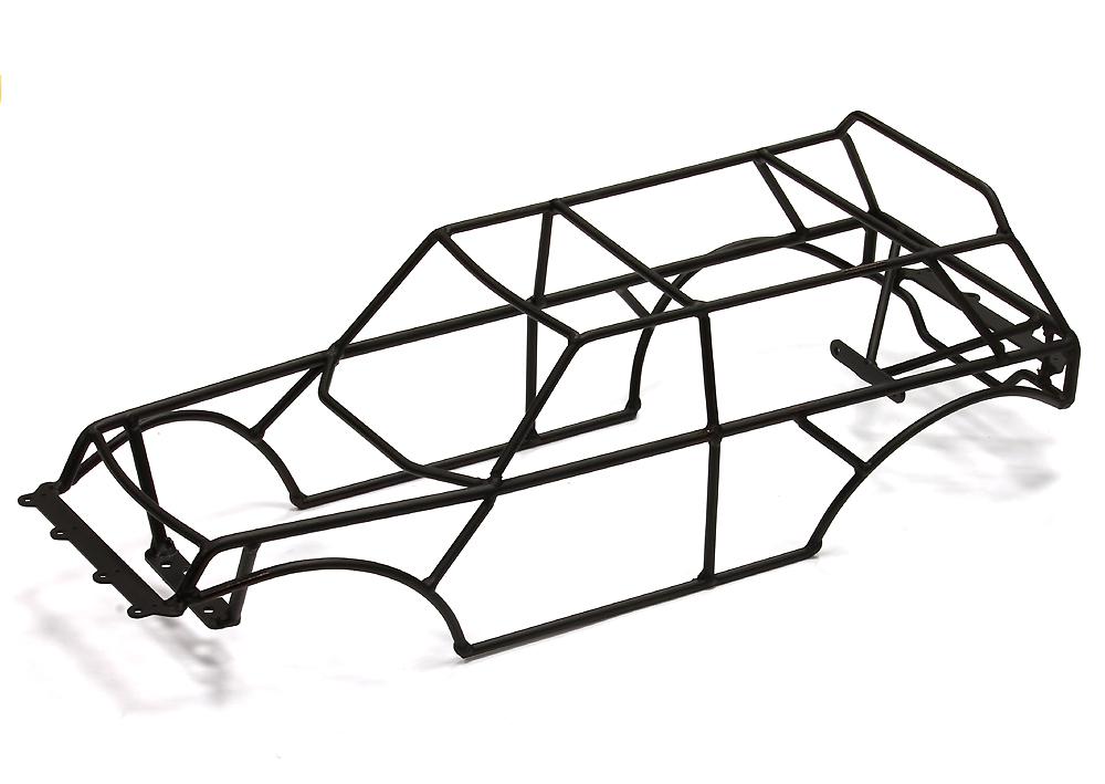 C24695BLACK Steel Roll Cage for Traxxas 1/10 2WD Monster Jam Series - Image 1