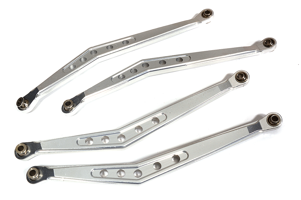 C24746SILVER Billet Machined Upper Suspension Links (4) for Axial Wraith 2.2 - Image 1