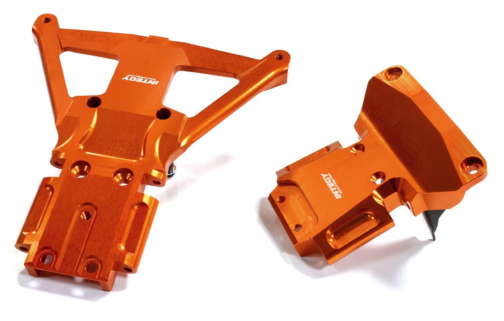 Machined Front & Rear Bulkhead for Traxxas Slash 4X4 LCG Chassis 7429 7430