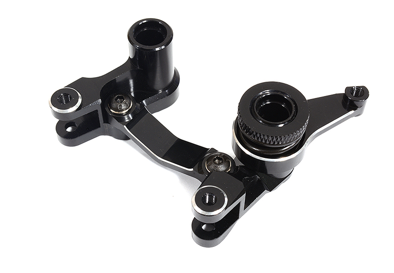 C25490BLACK Billet Machined Steering Bellcrank for 1/10 Stampede 4X4 & Rustler 4X4 - Image 1