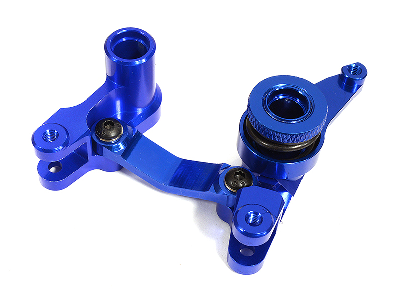 C25490BLUE Billet Machined Steering Bellcrank for 1/10 Stampede 4X4 & Rustler 4X4 - Image 1