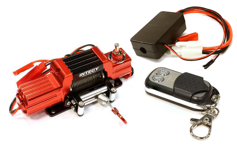 T7 Realistic High Torque Mega Winch w/ Remote for Scale Rock Crawler 1/10 Size