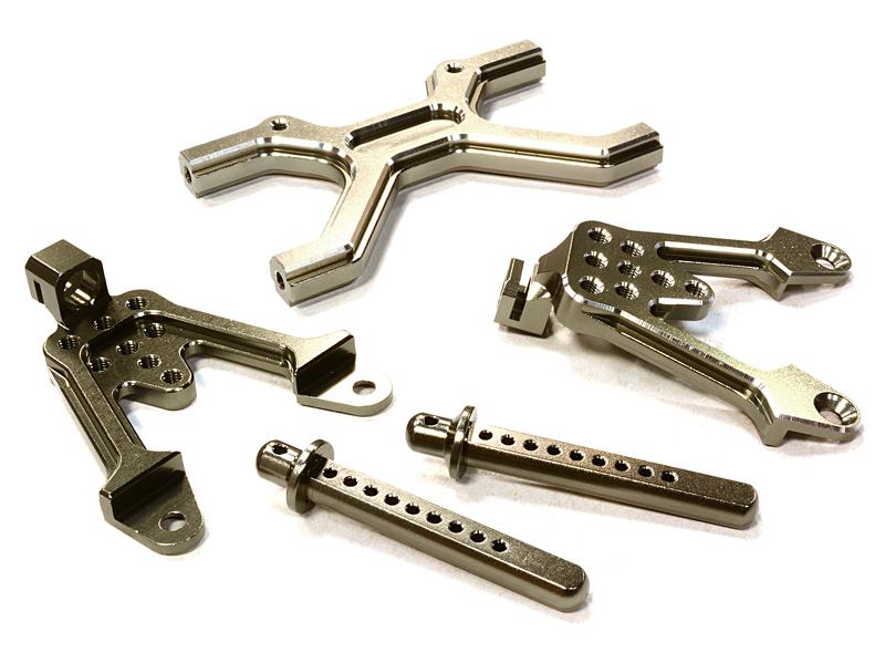 C25604GUN V2 Billet Machined Rear Shock Tower for Axial SCX-10 Scale Crawler - Image 1
