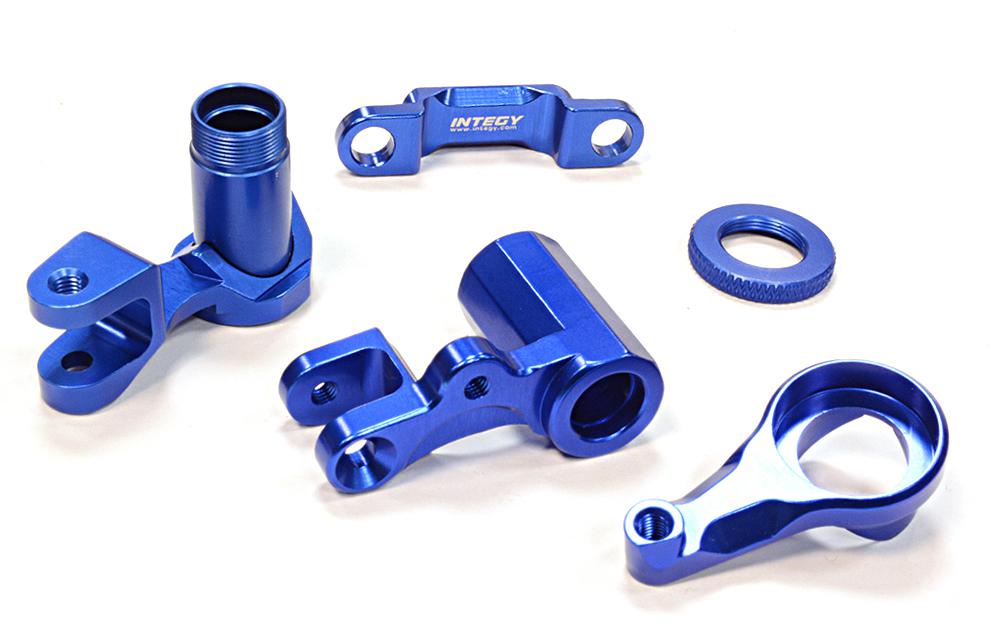 C25811BLUE Billet Machined Steering Bellcrank for Traxxas 1/10 Telluride 4X4 Trail Rig - Image 1