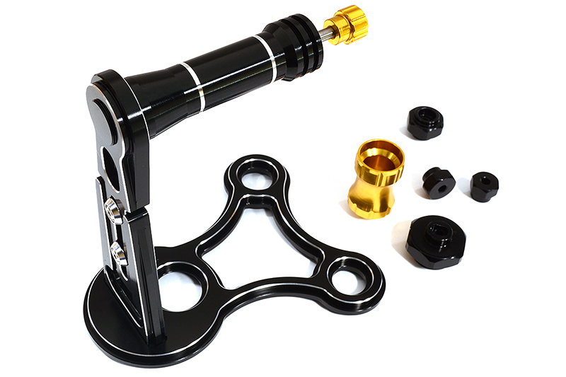 C25884BLACK Universal Tire Balancer for 1/5 1/8 & 1/10 Vehicles w/ 12mm 14mm 17mm & 24mm Hex - Image 1