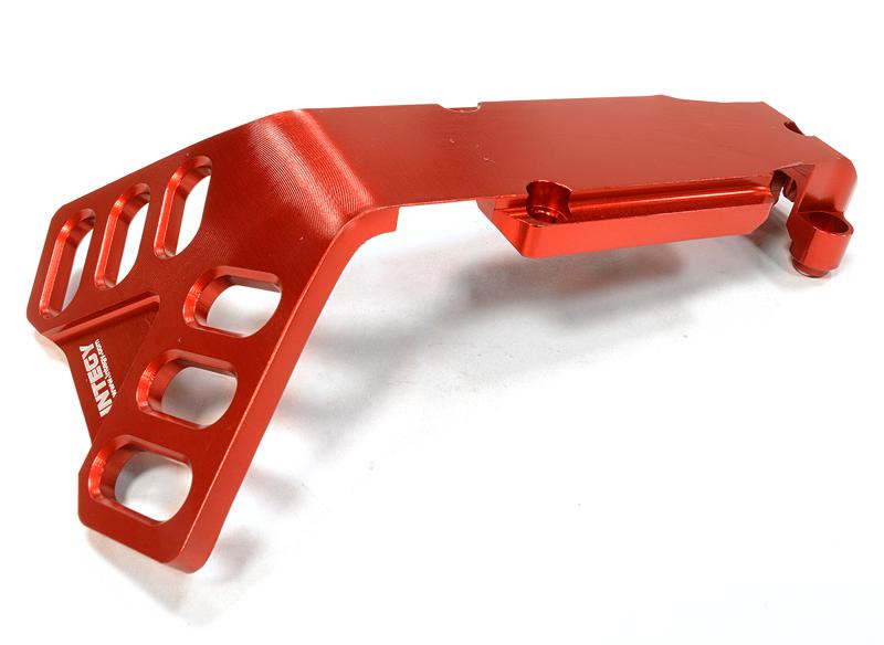 C25901RED Billet Machined Rear Skid Plate for Traxxas 1/10 Scale Summit 4WD - Image 1