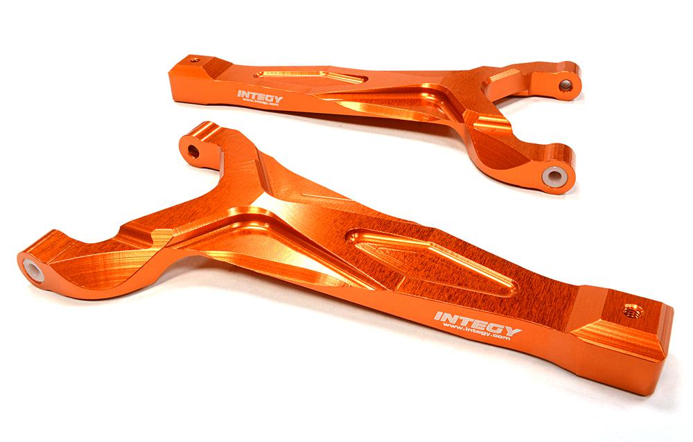 C25905ORANGE Billet Machined Front Upper Suspension Arm for Traxxas 1/10 Scale Summit 4WD - Image 1