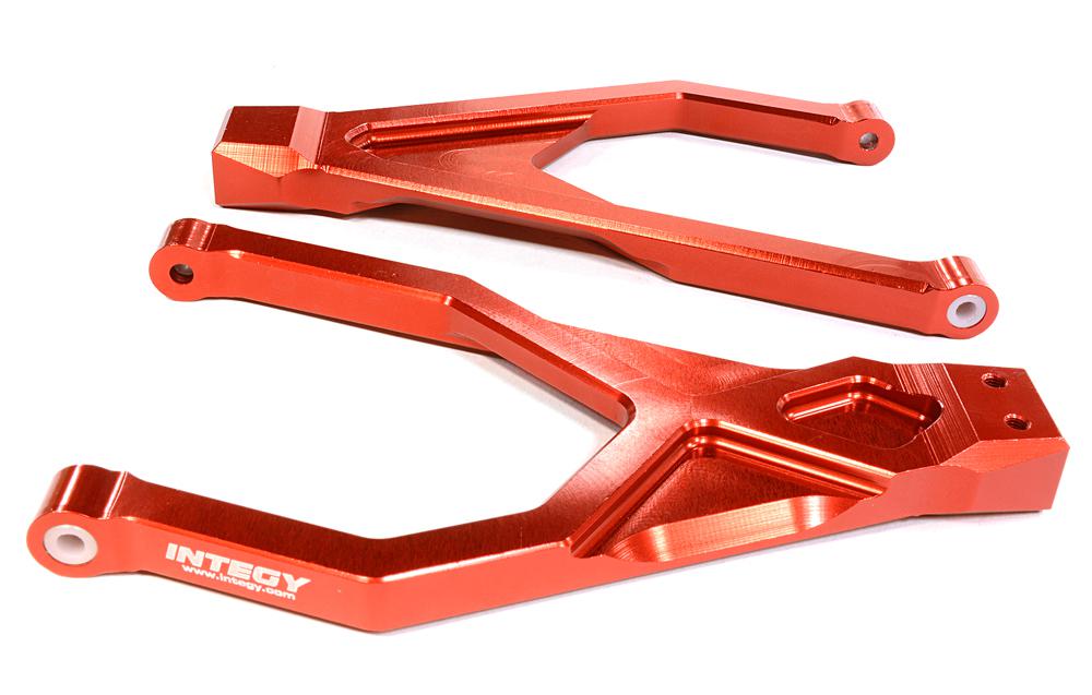 C25907RED Billet Machined Rear Upper Suspension Arms for Traxxas 1/10 Scale Summit 4WD - Image 1