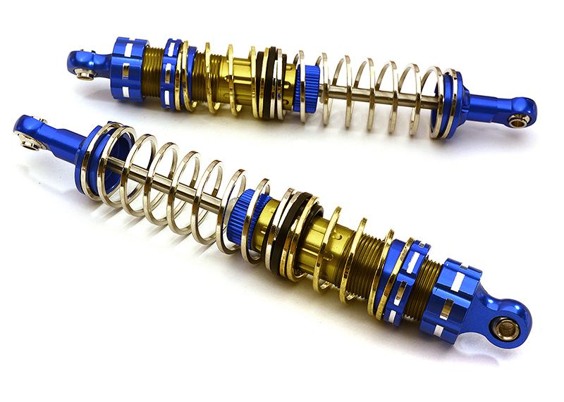 C25947BLUE Off-Road Shock for 1/10 Scale with 2 Stage Progressive Square Spring (L=110mm) - Image 1