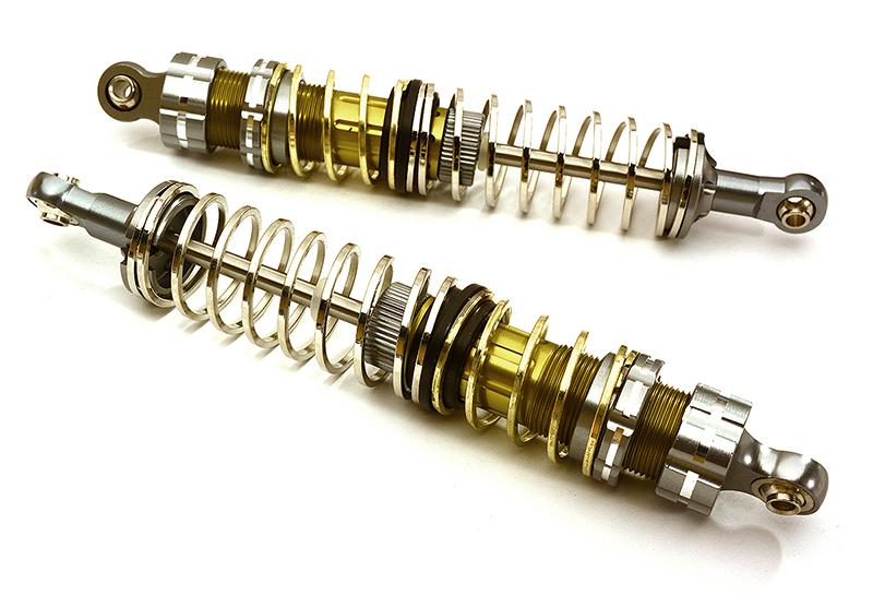 C25947GUN Off-Road Shock for 1/10 Scale with 2 Stage Progressive Square Spring (L=110mm) - Image 1