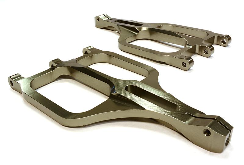 C25961GREY Machined Upper Suspension Arms for Traxxas 1/10 T/E-Maxx 3903/5/8, 4907/8 5131R - Image 1