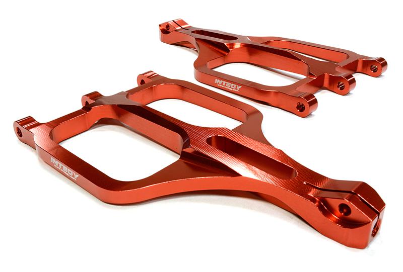 C25961RED Machined Upper Suspension Arms for Traxxas 1/10 T/E-Maxx 3903/5/8, 4907/8 5131R - Image 1