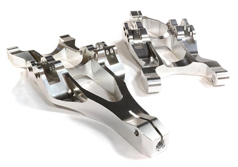 C25962SILVER Machined Lower Suspension Arms for Traxxas 1/10 T/E-Maxx 3903/5/8, 4907/8 5132R - Image 1