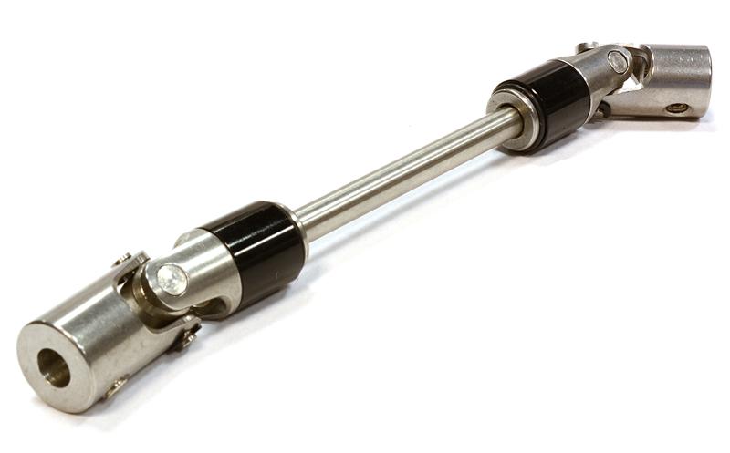 C25991BLACK Billet Machined Stainless Steel Center Shaft for Tamiya Scale Off-Road CC01 - Image 1