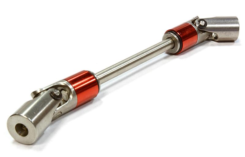 C25991RED Billet Machined Stainless Steel Center Shaft for Tamiya Scale Off-Road CC01 - Image 1