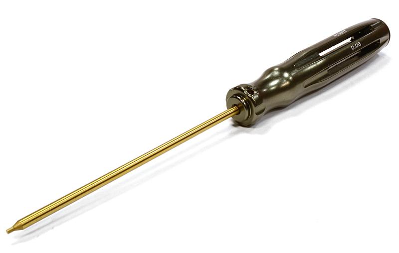 C25999GUN Professional Allen Wrench 0.05 Ti-Nitride Hex (Handle:18mm O.D.) - Image 1