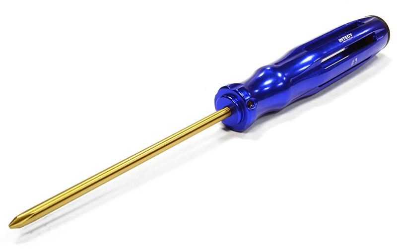 C26003BLUE Professional Phillips Screwdriver #1 Ti-Nitride (Handle:22mm O.D.) - Image 1