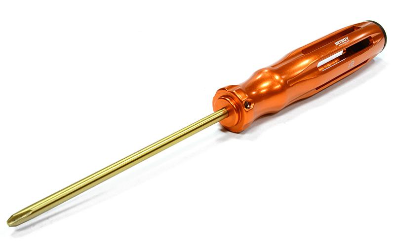 C26004ORANGE Professional Phillips Screwdriver #2 Ti-Nitride (Handle:22mm O.D.) - Image 1