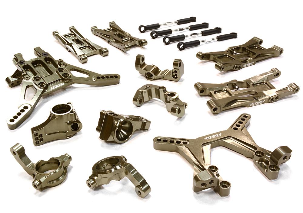 C26074GREY Billet Machined Suspension Conversion Kit for Associated RC10B5M (ASC90003) - Image 1