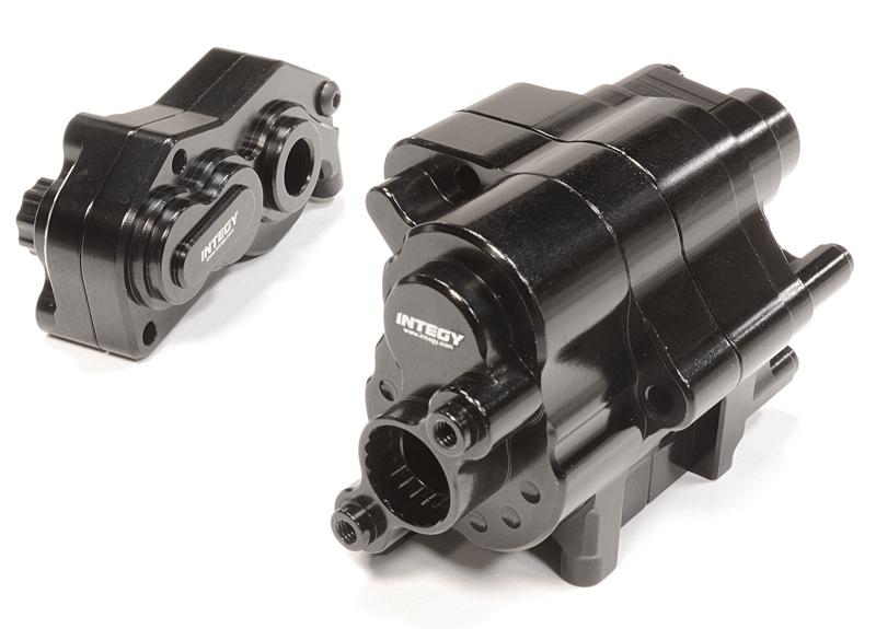 C26115BLACK Billet Machined Gearbox Case Set for Axial 1/10 Yeti Rock Racer - Image 1