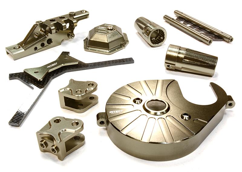 C26157GUN Billet Machined Stage 3 Hop-Up Set for Axial 1/10 Yeti Rock Racer - Image 1
