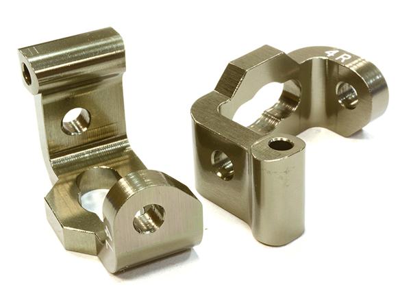C26185GREY Billet Machined 4 Degree Front Caster Block C-Hubs for HPI 1/10 Sprint 2 On-Road - Image 1