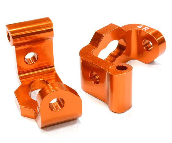 C26185ORANGE Billet Machined 4 Degree Front Caster Block C-Hubs for HPI 1/10 Sprint 2 On-Road - Image 1