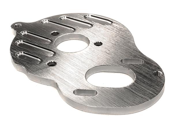 C26189SILVER Billet Machined Motor Plate for Associated RC10B5 & B5M Buggy (ASC90003) - Image 1