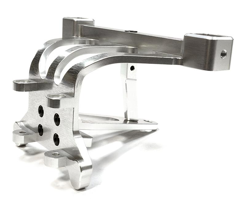 C26197SILVER Billet Machined Front Body Post Tower & Pin Mount for Traxxas 1/10 Scale Summit - Image 1