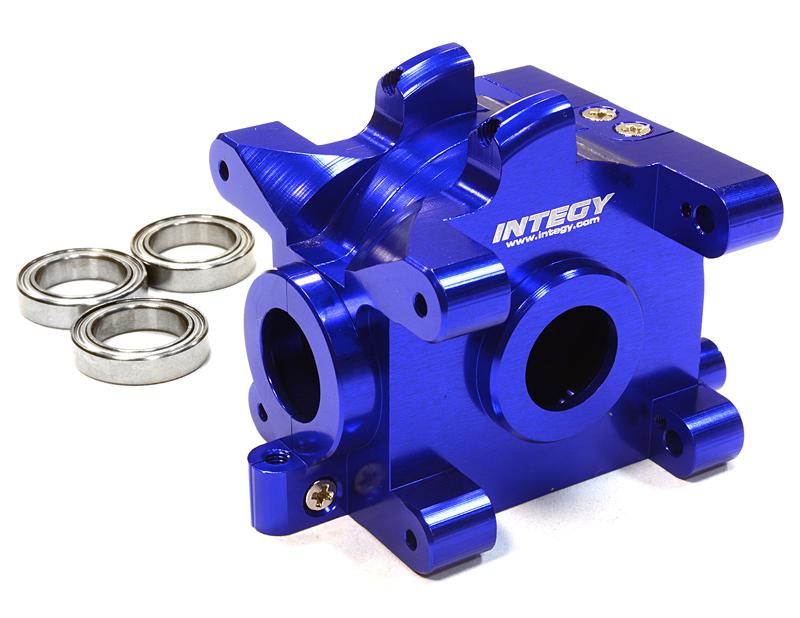 C26305BLUE Billet Machined Gearbox for HPI 1/10 Scale E10 On-Road - Image 1