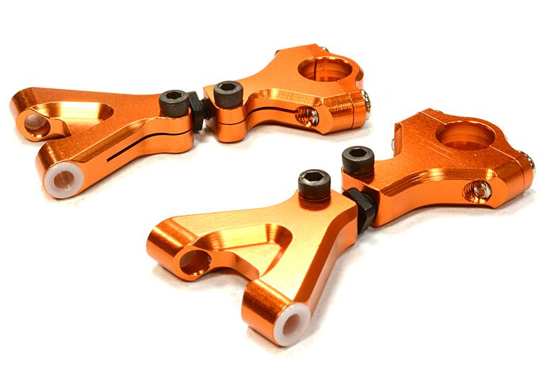 C26310ORANGE Billet Machined Upper Arm for HPI 1/10 Scale E10 On-Road - Image 1