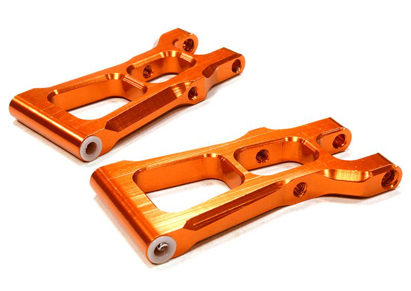 C26311ORANGE Billet Machined Rear Lower Arm for HPI 1/10 Scale E10 On-Road - Image 1