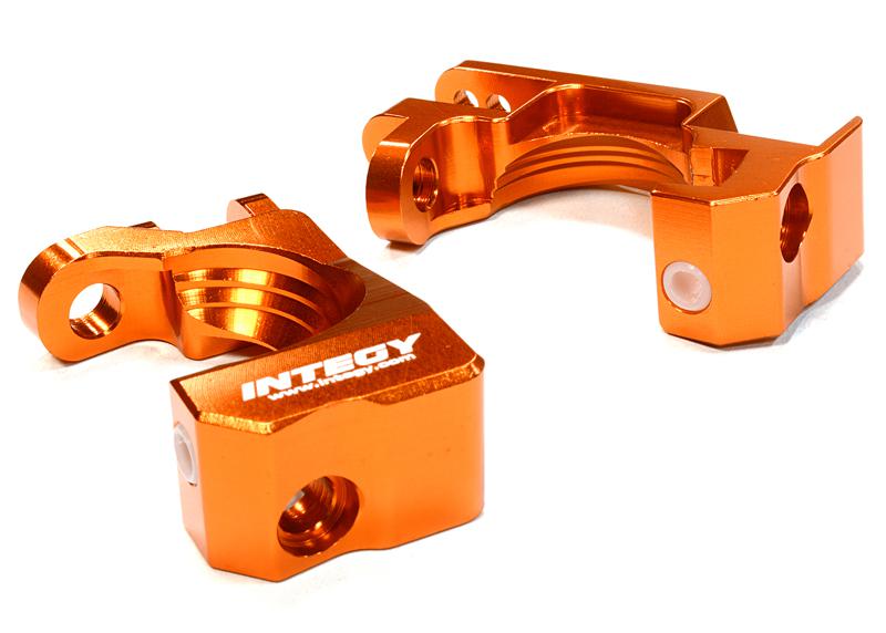 C26315ORANGE Machined T3 Caster Blocks for 1/10 Stampede 4X4, Slash 4X4 & Rustler 4X4 6832 - Image 1
