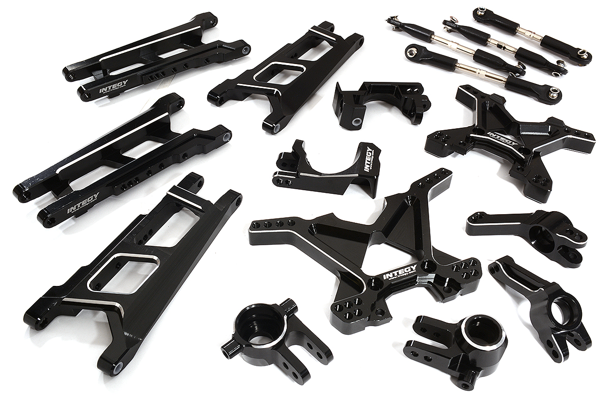Black Billet Machined Suspension Upgrade Kit for 1/10 Stampede 4X4 & Slash 4X4