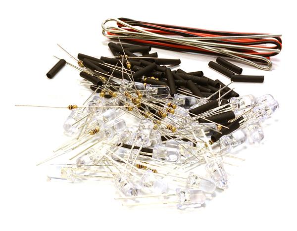 C26330RED 5mm LED Light Assorted Kit DIY LEDs Set for Scale Model - Image 1