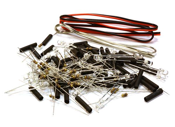 C26331GREEN 3mm LED Light Assorted Kit DIY LEDs Set for Scale Model - Image 1